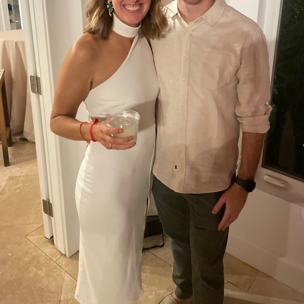Lulus White One Shoulder Dress